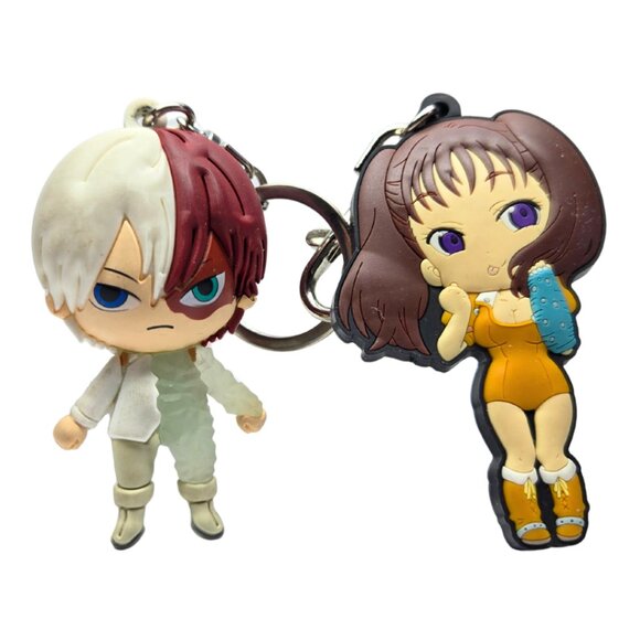 The Seven Deadly Sins Diane, My Hero Academia Shoto Todoroki PVC Keychain - Picture 1 of 1